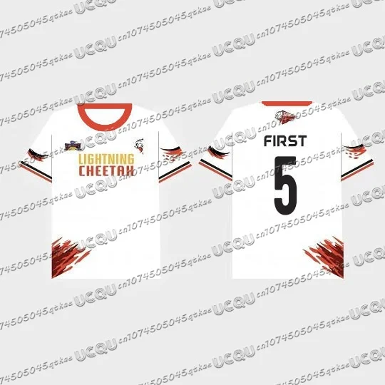 Summer Round Neck Casual Thailand Men's and Women's Gmm tv Sports Meeting Jerseys 3D Printed Short-sleeved Red Team T-shirts
