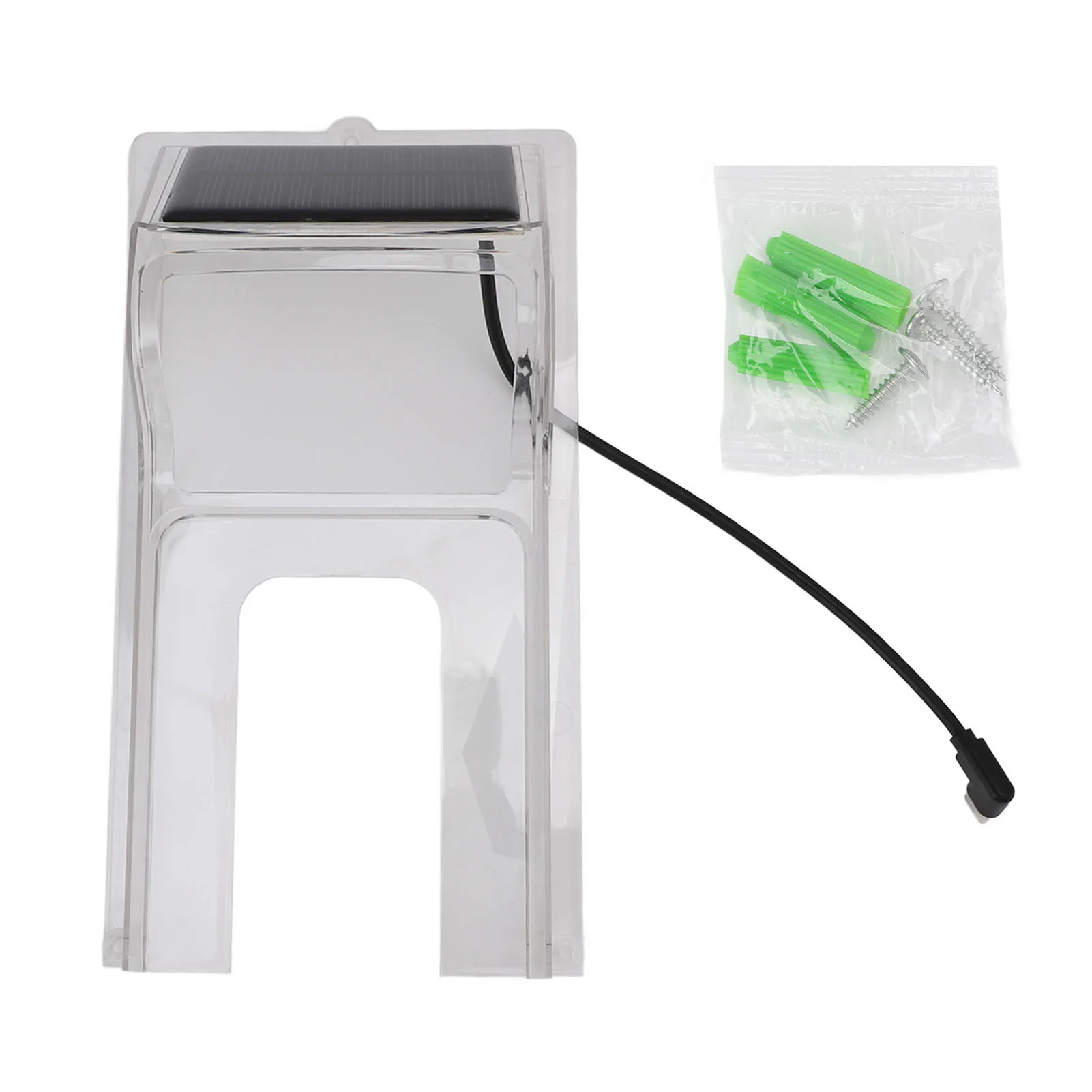 Transparent Plastic Doorbell Rain Cover Doorbell Rain Cover Transparent Plastic ABS Weatherproof Solar Powered Door Cover