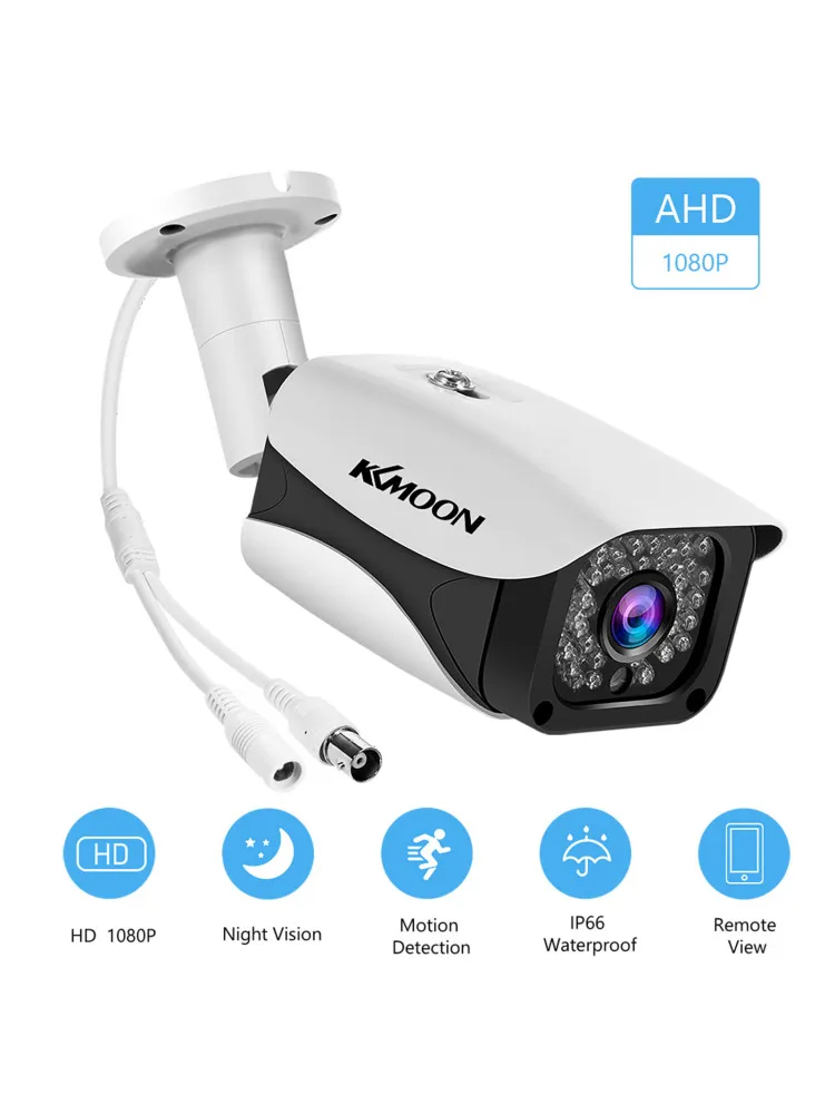 2MP 1080P Full High Definition Camera Outdoor/Indoor Infrared Night Vision Weatherproof Surveillance CCTV w/ Camera NTSC System
