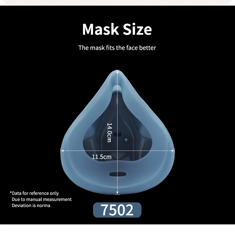 10Pcs 3M 7502 Gas Mask Chemical Respirator Protective Mask Industrial Paint Spray Can Matched with 6000 Filter Anti Organic Gas