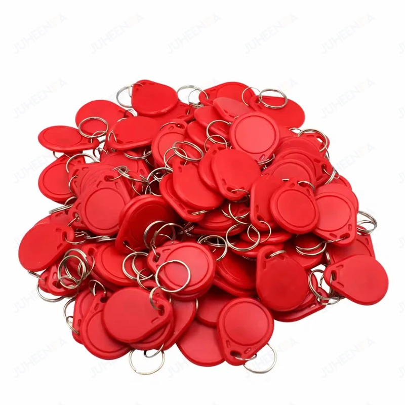50pcs UID Changeable RFID Key Fobs 13.56MHz Rewritable 0 Block Duplicate NFC Tag Keychains IC Copy Card for Access Control Clone