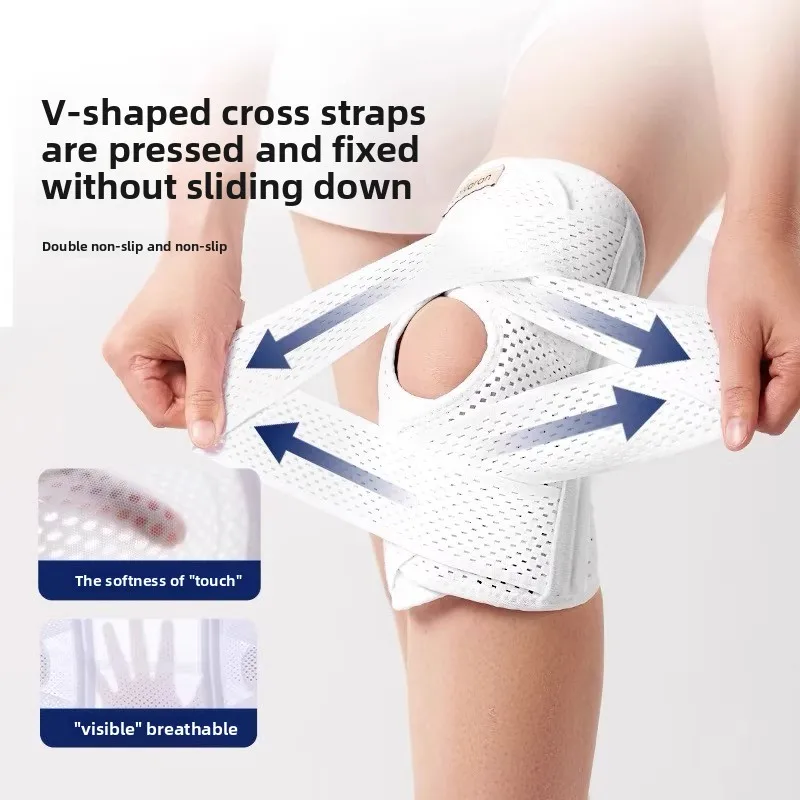 Meniscus Knee Pad Breathable Lightweight Sports Hiking Unisex Knee Support Knee Joint Fixation Patella StrapTriple protection