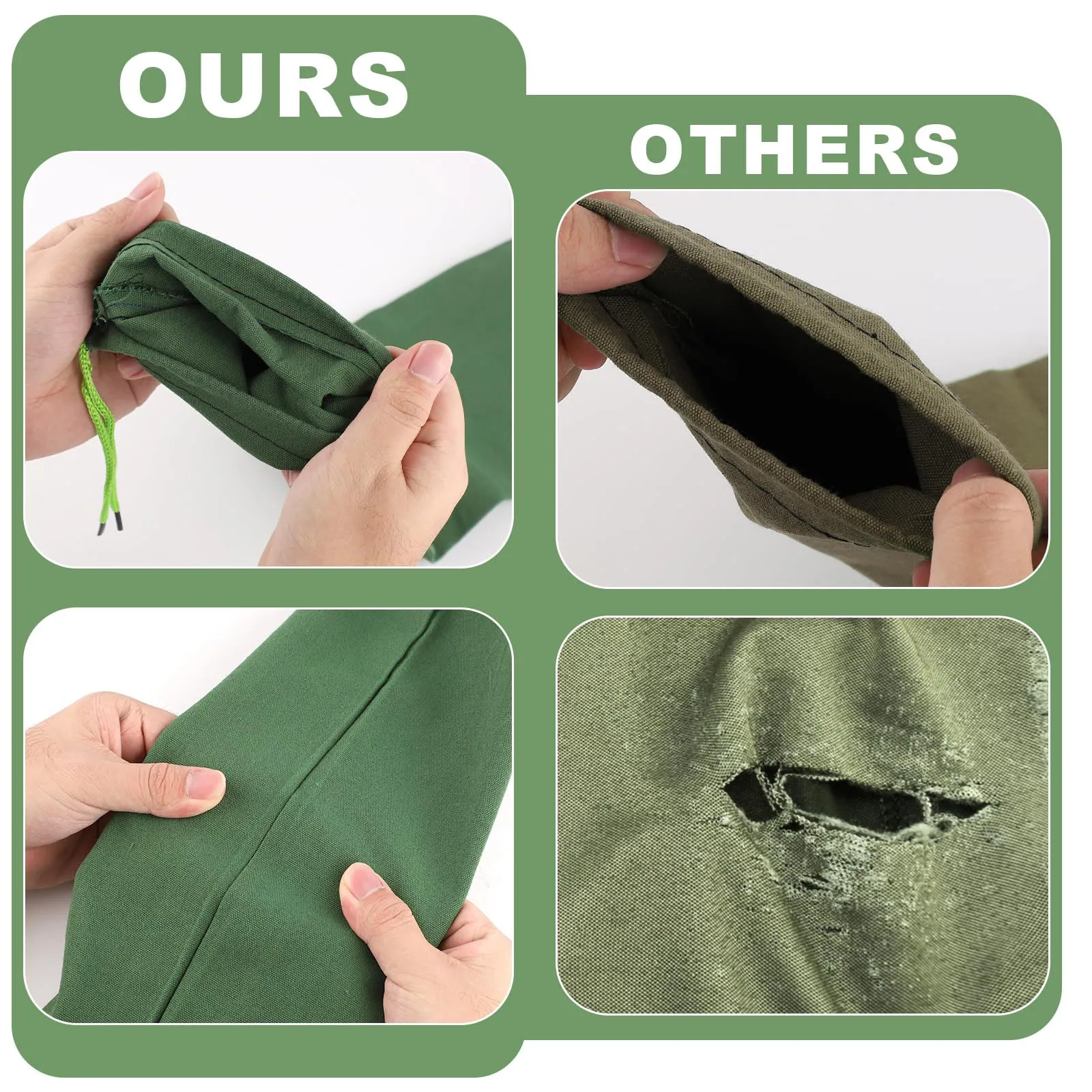 Heavy Duty Flood Sandbags Reusable Canvas Flood Control Sandbags Large Capacity Water Barriers Home Flood Garage Flood