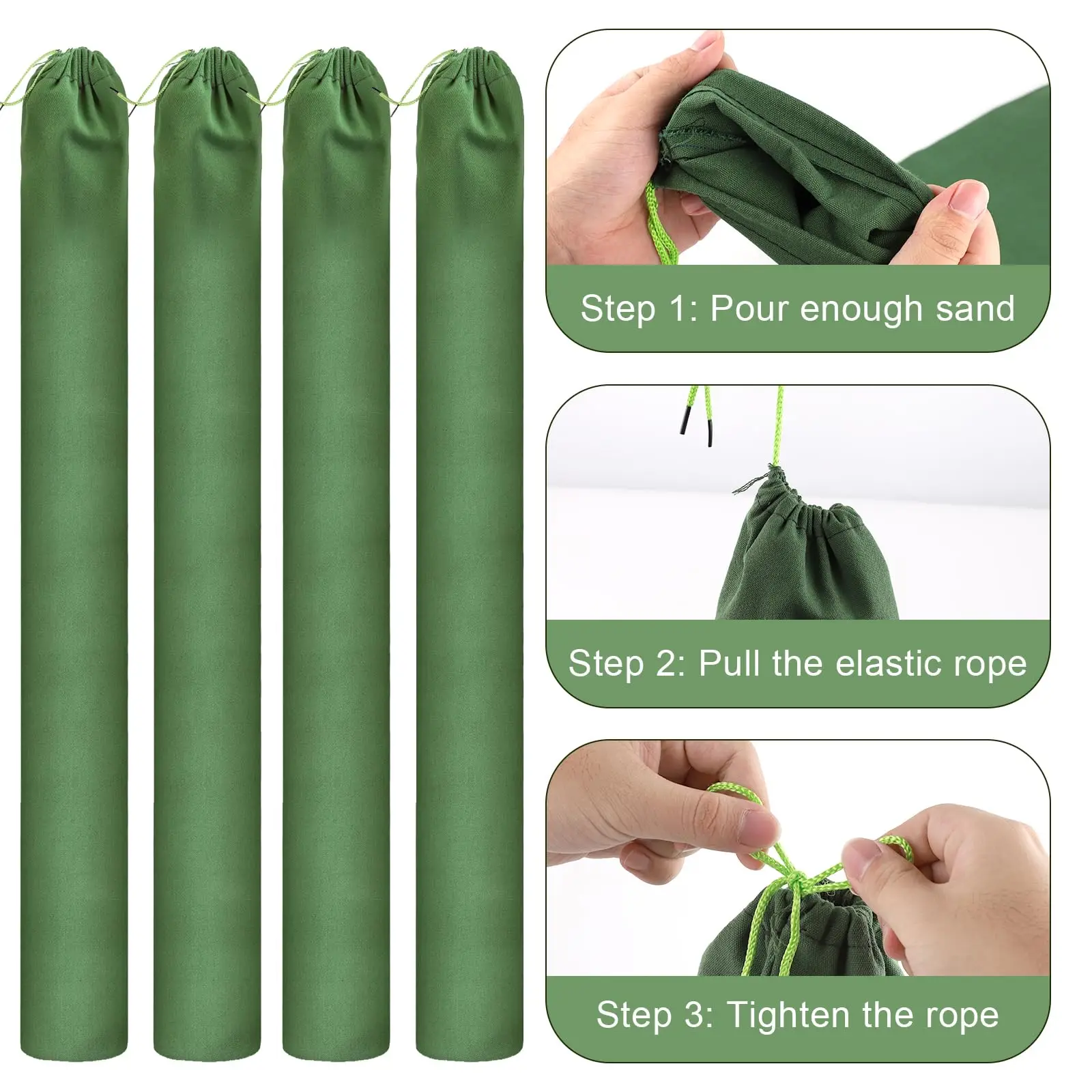 Heavy Duty Flood Sandbags Reusable Canvas Flood Control Sandbags Large Capacity Water Barriers Home Flood Garage Flood
