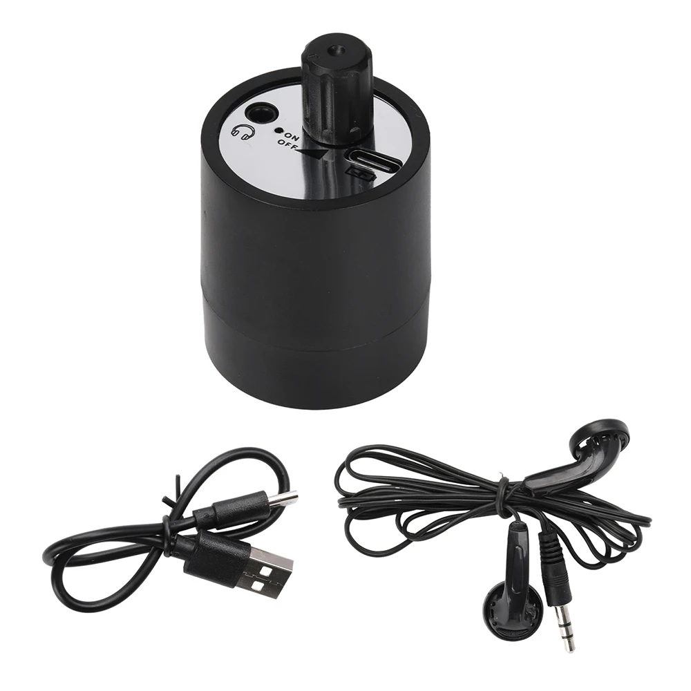 Water Mains Leak Detector Underground Pipe Leak Monitor Portable Type-C Leak Detector Kit with Headphones for Indoor and Outdoor