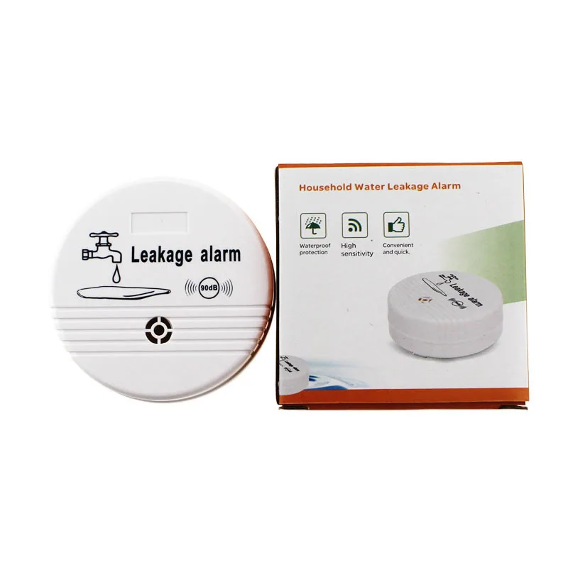 Wireless Water Alarm Independent Battery Water Alarm Sensor Detector 90dB Sounder Water Leakage Alarm Detector Home System DC9V