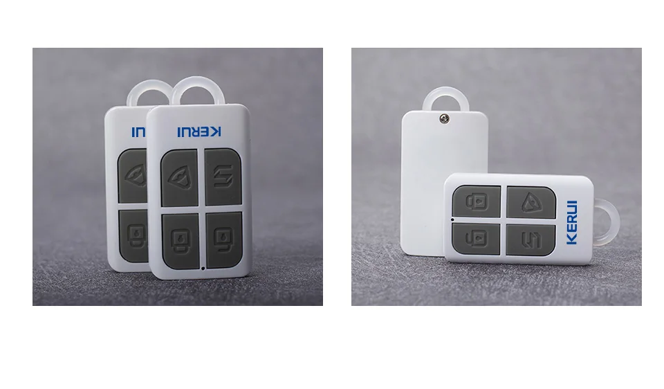 2pcs KERUI RC531 Wireless Portable Remote Control 4 Buttons Keychain For WIFI GSM PSTN Home Security Alarm System