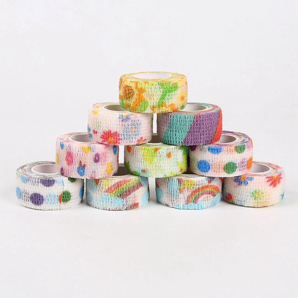 1 Roll Medical Bandage Self-adhesive Breathable Elastic Bandages For Sports Fixing Finger First Aid Kit Medical Accessories