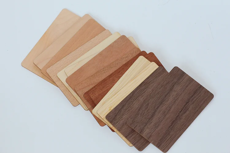100PCS Waterproof Natural Wooden NFC 213 RFID Blank Tag Business Card High Quality Access Control Card