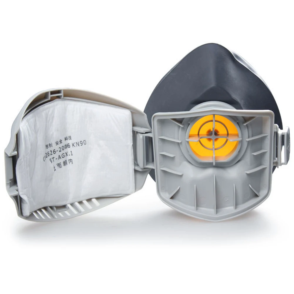 20pcs filter dust mask respirator half face dust mask anti industrial building dust haze safety gas mask