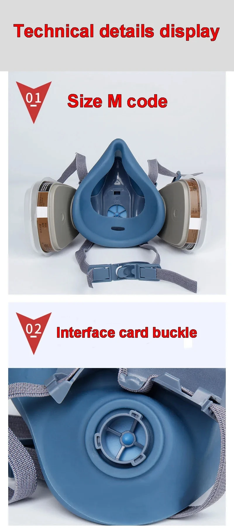 3 In 1 / 25 In 1 / 27 In 1 Industrial Painting Spraying Respirator Gas Mask Suit Safety Work Filter Dust Face Mask Replace MMM 7