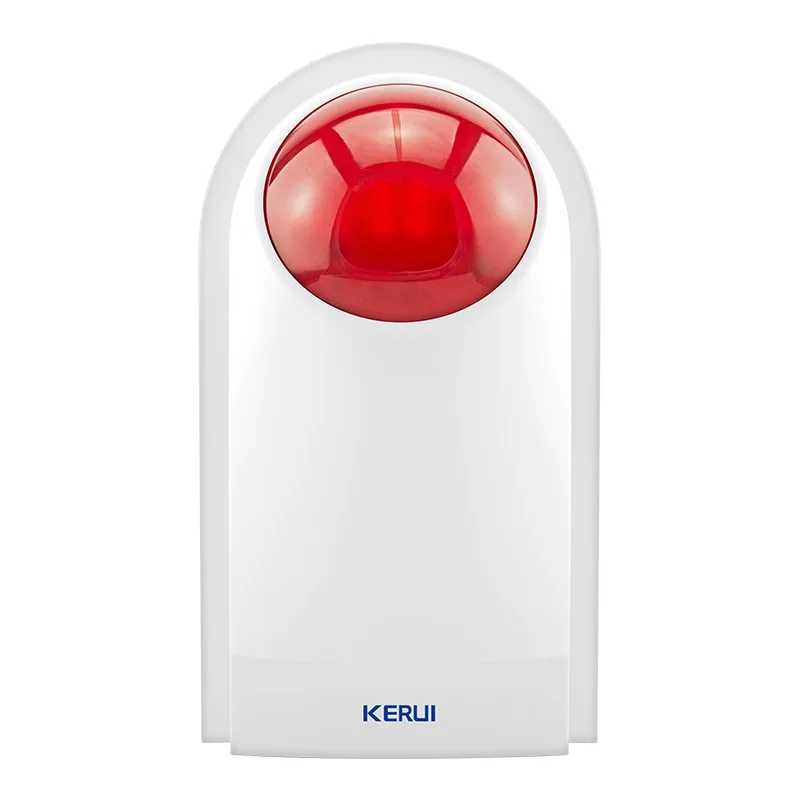 KERUI J008 110dB Indoor Outdoor Wireless Flashing Siren Strobe Light Sensor For Home Garge Alarm Security System