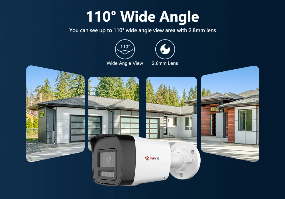 Anpviz AI 8MP 5MP POE IP Camera Bullet Outdoor Smart Dual-Light Color Vu 30m CCTV Video Surveillance Motion Detection 2.0 H.265+