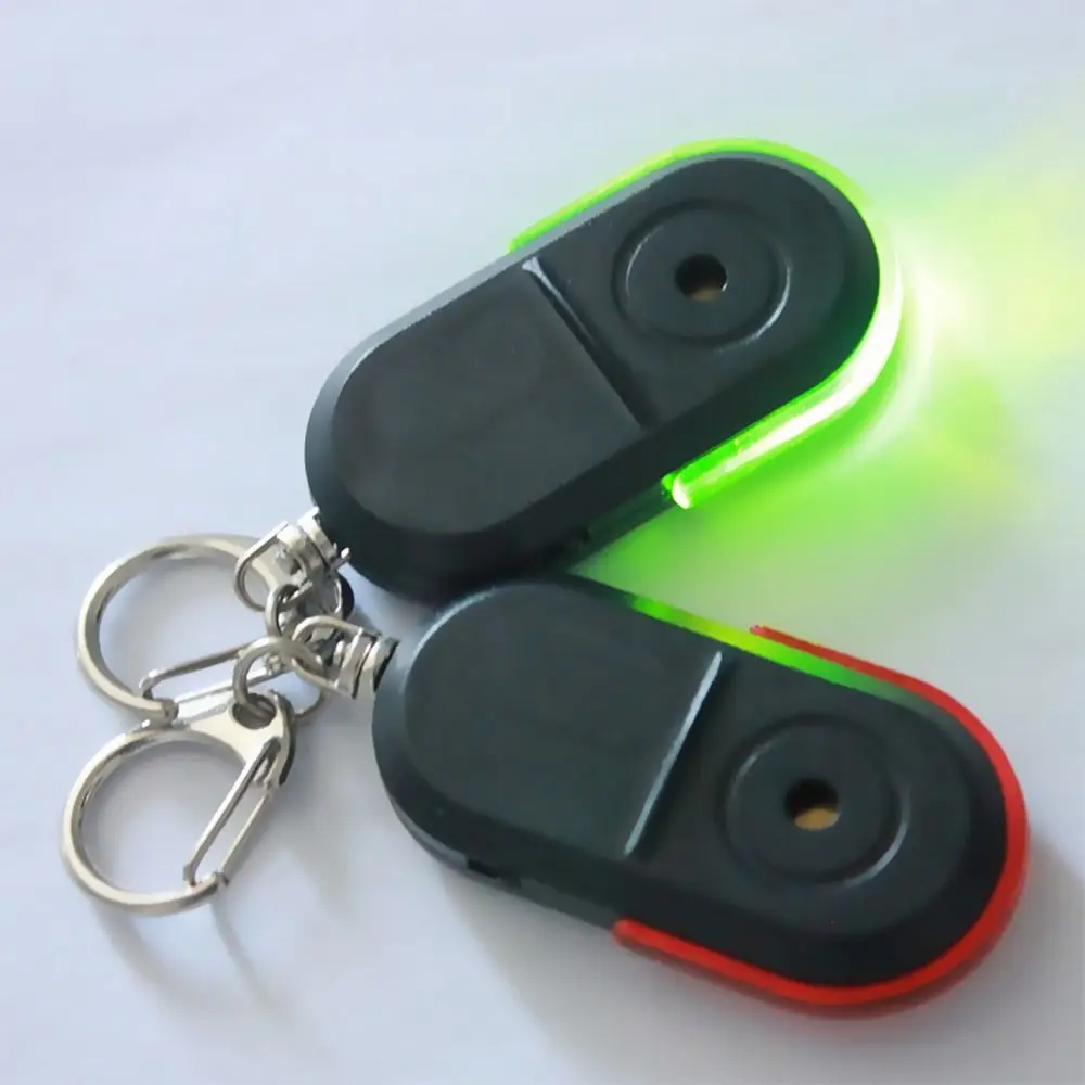 Mini With LED Light Car Key Finder Whistle Sound Locator Keychain Anti-Lost Alarm Key Finder Sensor Key Finder