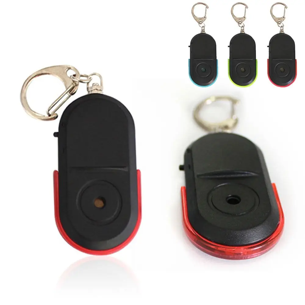 Mini With LED Light Car Key Finder Whistle Sound Locator Keychain Anti-Lost Alarm Key Finder Sensor Key Finder