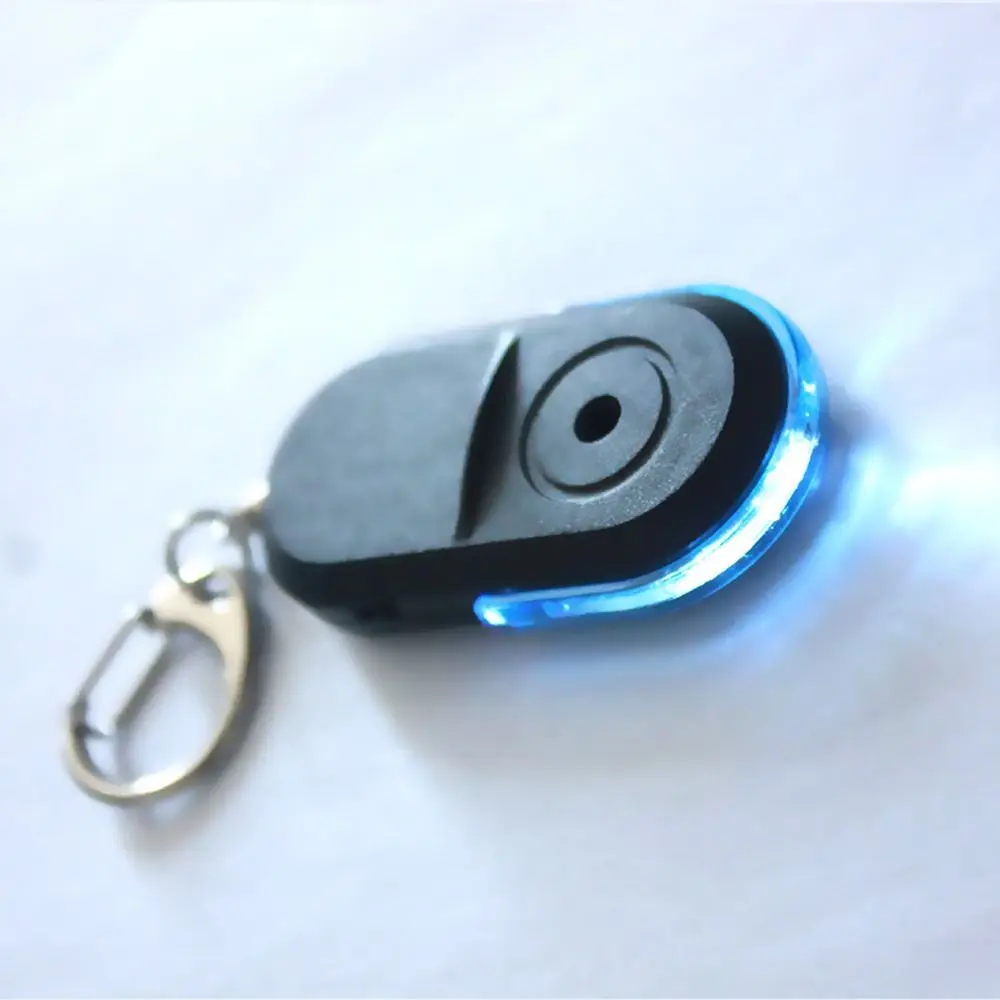 Mini With LED Light Car Key Finder Whistle Sound Locator Keychain Anti-Lost Alarm Key Finder Sensor Key Finder