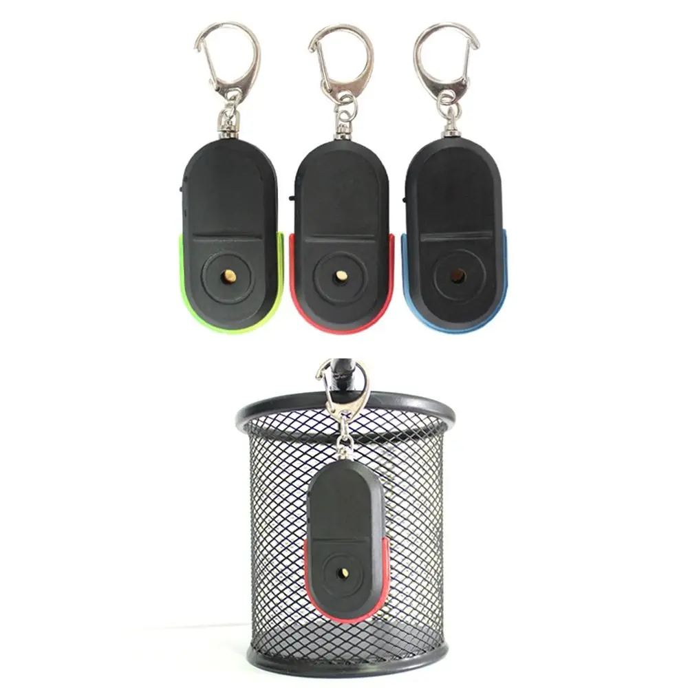 Mini With LED Light Car Key Finder Whistle Sound Locator Keychain Anti-Lost Alarm Key Finder Sensor Key Finder