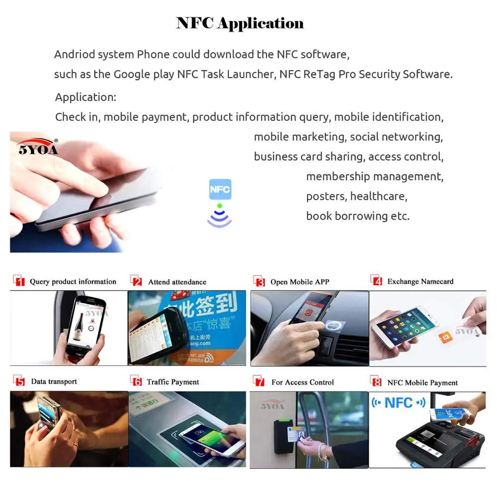 10/50pcs NFC Card Ntag215 Cards 215 504Bytes 13.56mHz for huawei share ios13 personal automation shortcuts