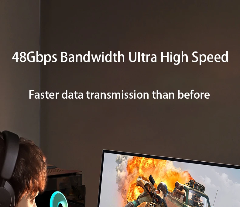HDMI-Compatible 2.1 Cable Ultra High-speed 8K/60Hz 4K/120Hz For Xiaomi Mi XBox PS5 HDR10+ Dolby Vision 48Gbps HDMI-Compatible 8K