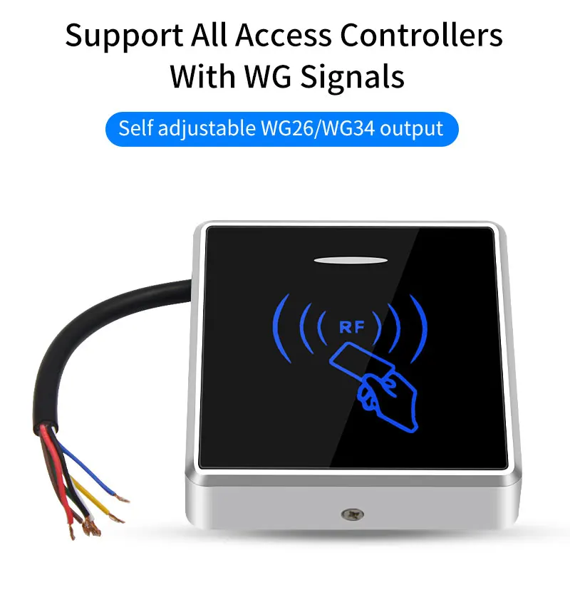 No Relay Anti copy Rfid keypad Card reader Wiegand 26/34 Output Reader For Access Control System Board Anti duplication