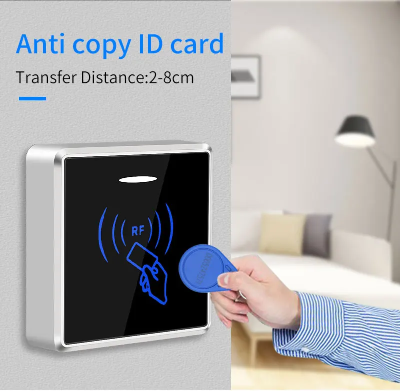 No Relay Anti copy Rfid keypad Card reader Wiegand 26/34 Output Reader For Access Control System Board Anti duplication