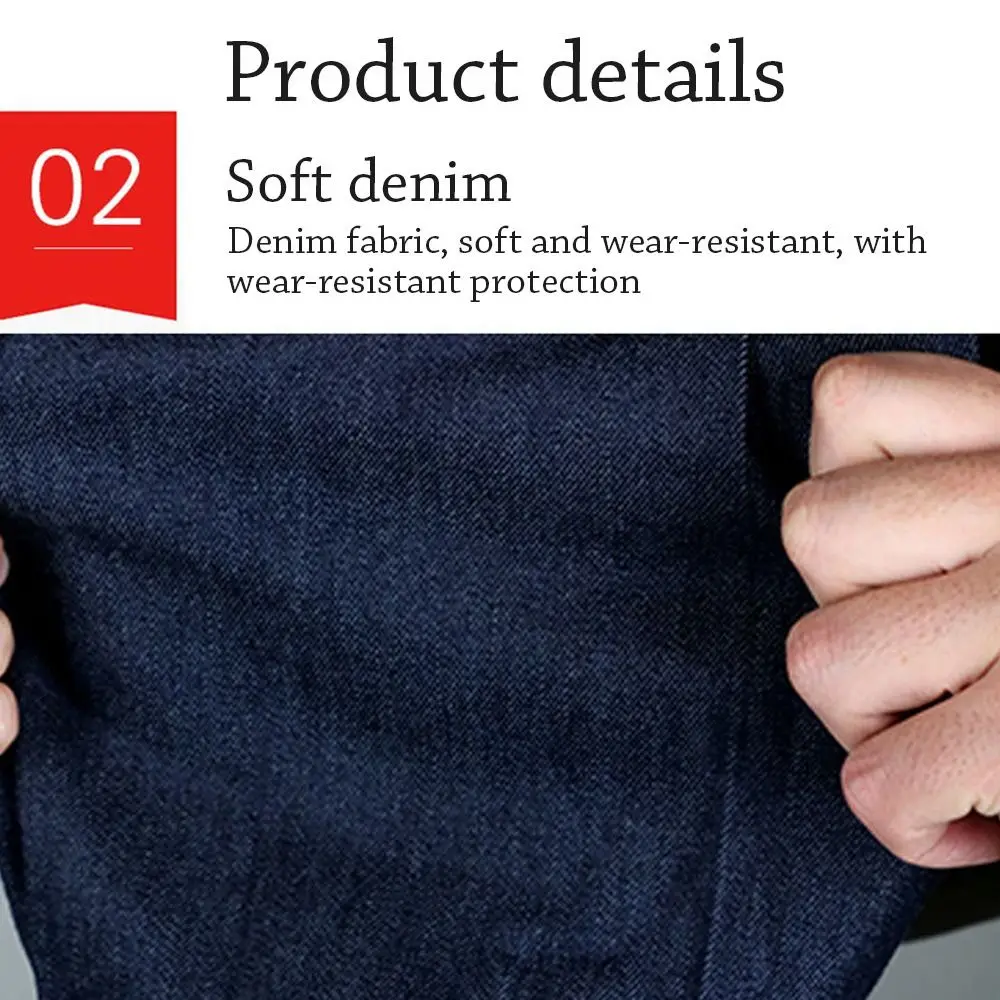 Thickened Arm Protective Sleeves Antifouling Dark Blue Welding Work Sleevelet Wear Resistant Anti-scalding Denim Oversleeves