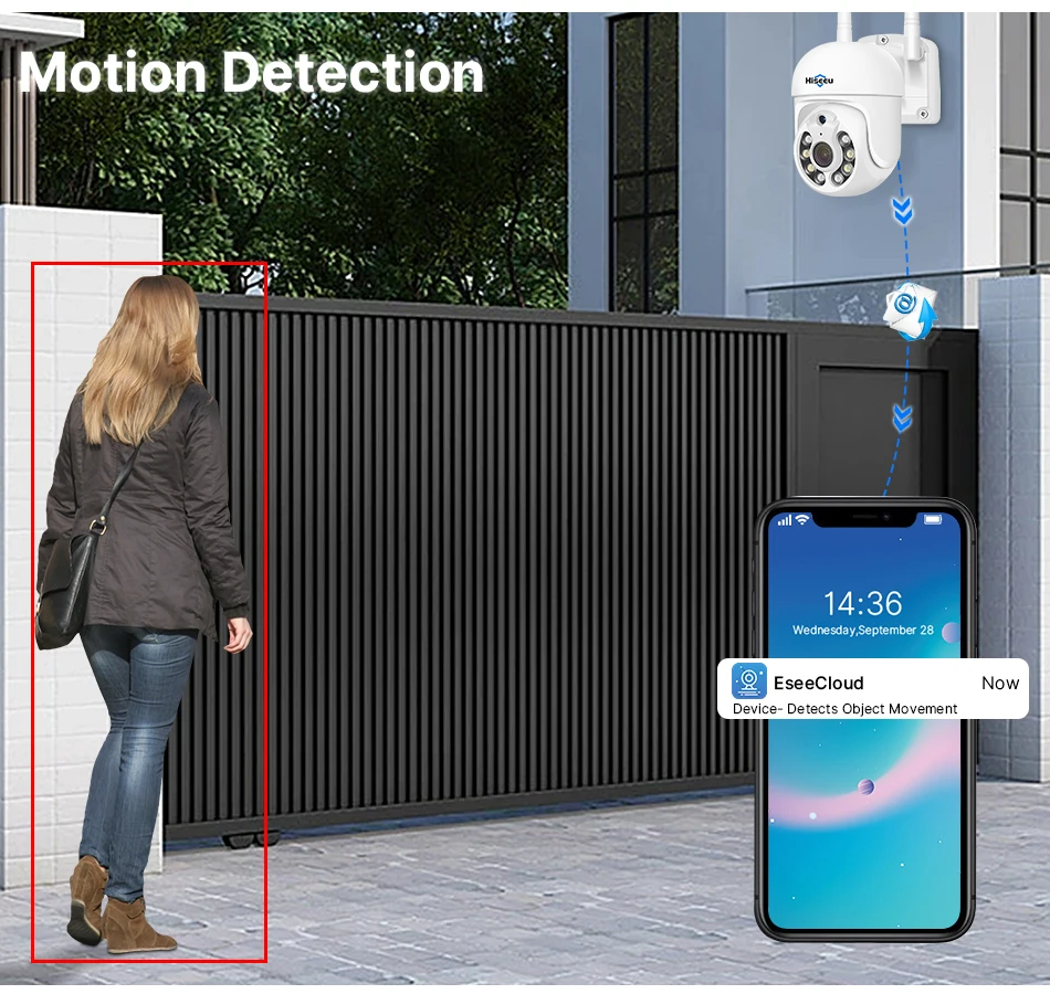 Hiseeu 3/5MP WiFi Security Surveillance Camera System Kit Motion Tracking Color Night Vision 10CH NVR Wireless CCTV Cameras Set