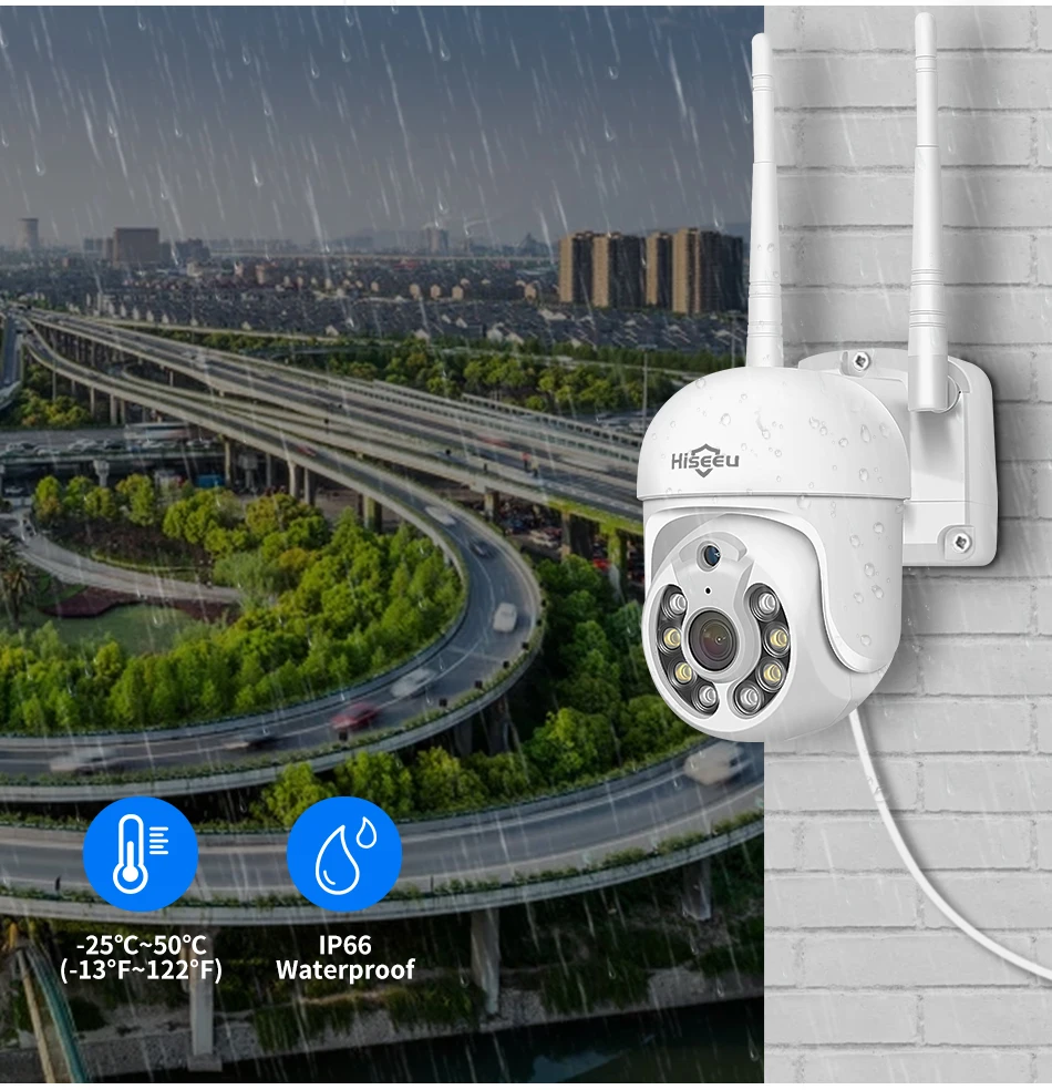 Hiseeu 3/5MP WiFi Security Surveillance Camera System Kit Motion Tracking Color Night Vision 10CH NVR Wireless CCTV Cameras Set