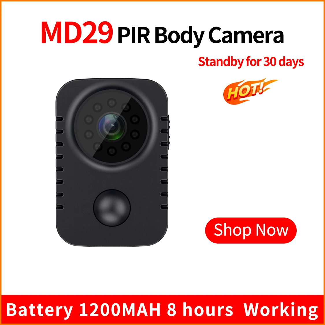 Ynmee MD29 PIR Mini Camera 1080P Full HD Smart Security Pocket Night Vision Camcorder Standby Video Recorder No APP Body Cams