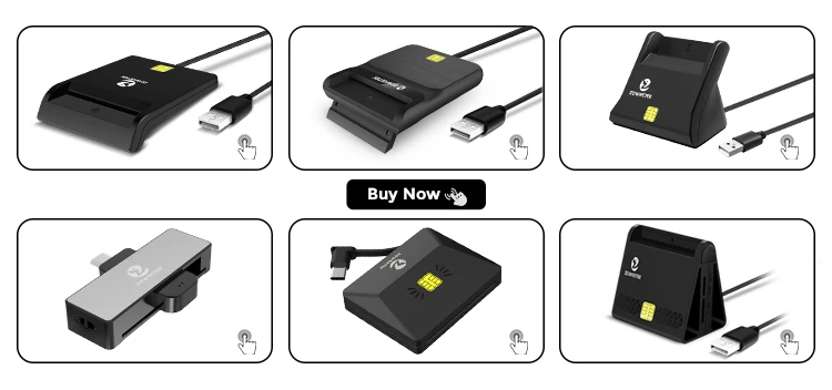 Zoweetek CIE Identity Smart Card Reader for DNI CRS CNS Compatible with Windows