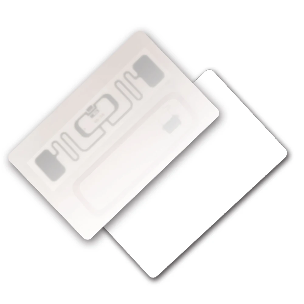 5/10pcs Dual Frequency RFID UHF +13.56MHz IC Blank Card Access Control U-code9 Gen2 M1 F08 Dual Chip Long Range Car Parking Card