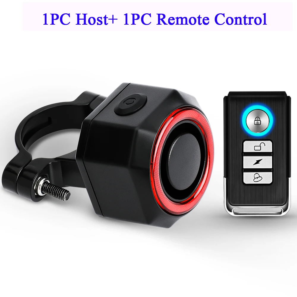 New Bicycle Alarm Taillight Waterproof Smart Auto Brake Sensing Tail Lamp Remote Control USB Charge Bike Rear Light