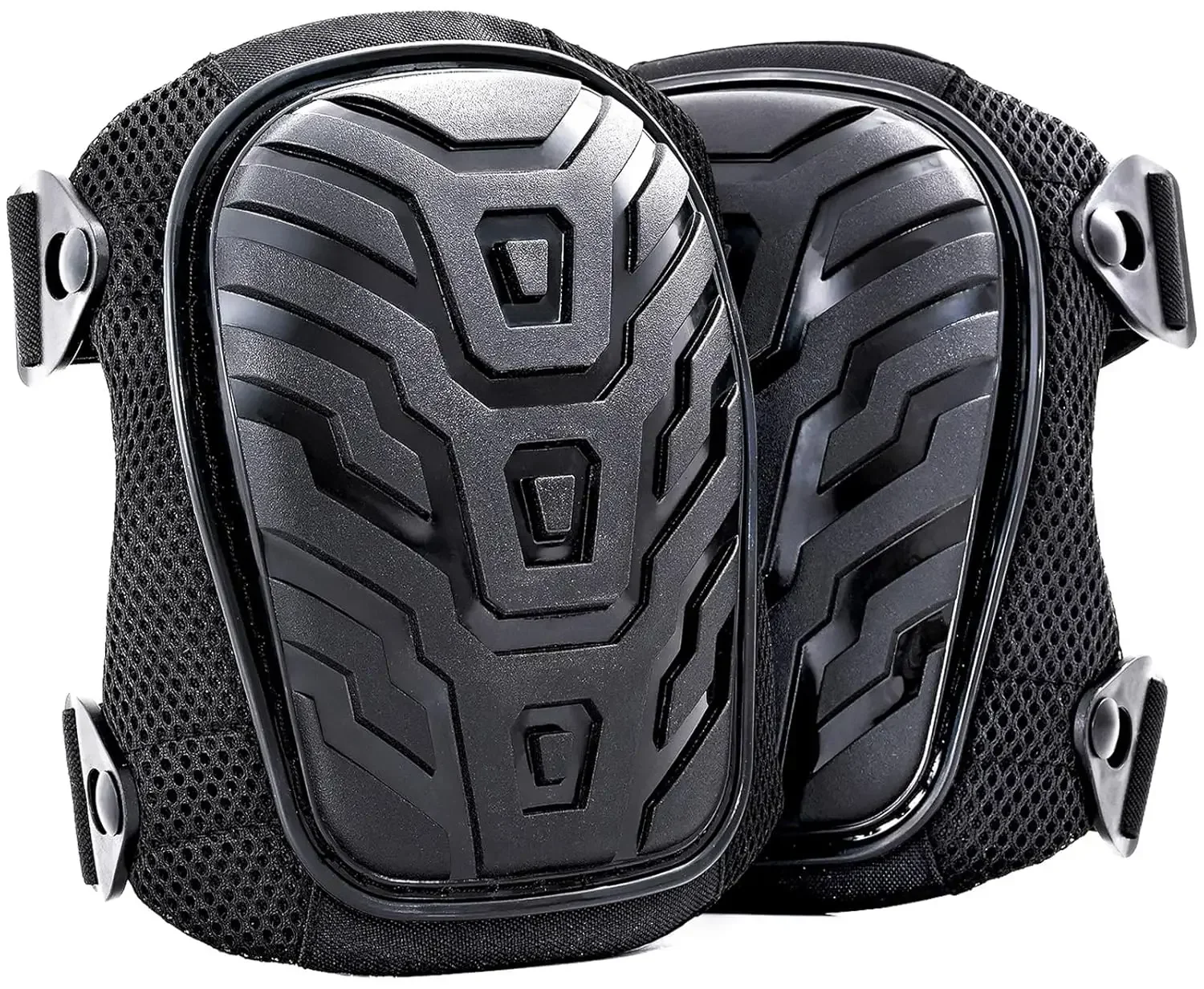 Professional Knee Pads for Work with Secure Double Straps & Regulable Clips Would Industrial Heavy Duty Tactical Gardening