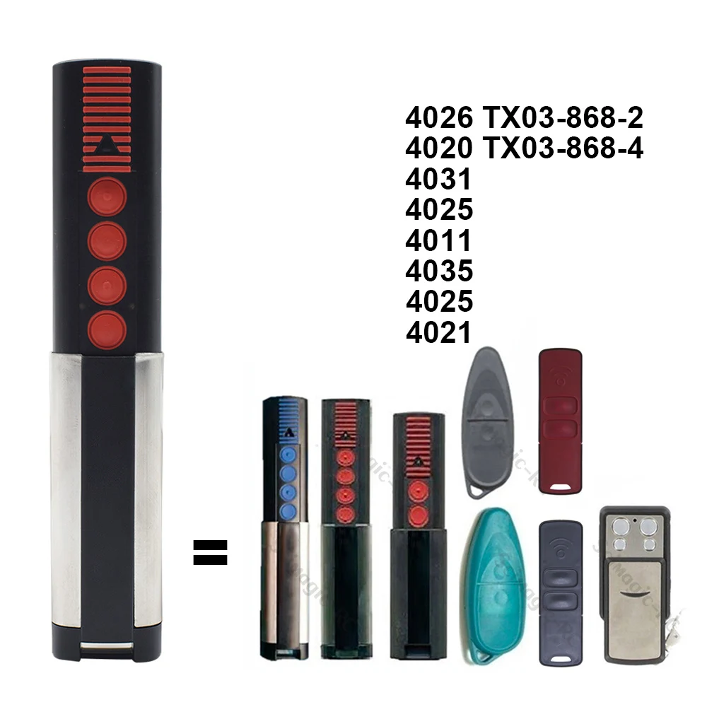 Scimagic-RC HENDERSON Comaptible With SOMMER 4031 4020 4026 TX-03-868-4 868.8MHz Remote Control Garage Door Openerc