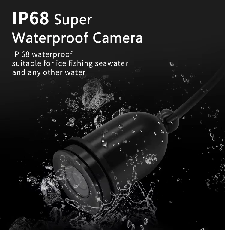 Erchang F431B Underwater Fishing Camera With 4x Digital Zoom 4.3 Inch 4000mAh 15m Infrared Winter Fisherman Camera For Fishing