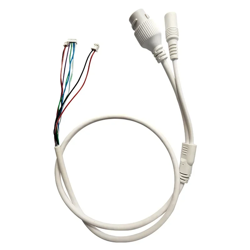 CCTV POE IP network Camera PCB Module video power cable 60cm RJ45 female connector with Terminlas