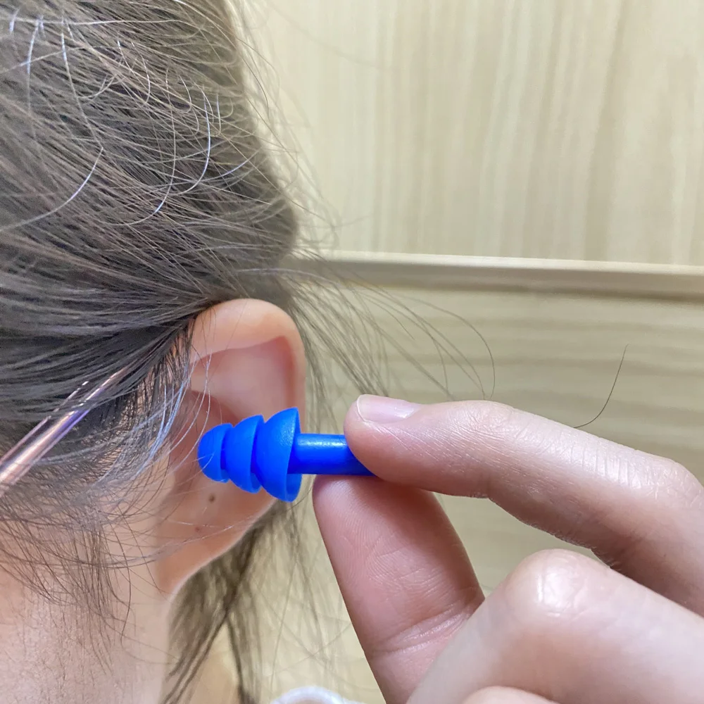 Soft Silicone Earplugs Waterproof Swimming Ear Plugs Reusable Noise Reduction Sleeping Ear Plugs Hearing Protector With Box