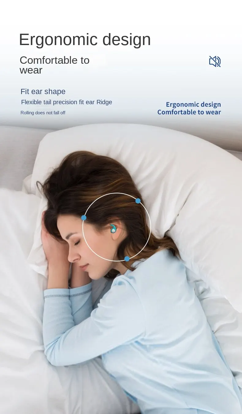 Silicone Noise Cancelling Earplugs Noise Filter Sleep Swimming Waterproof Three Layer Mute Earplugs