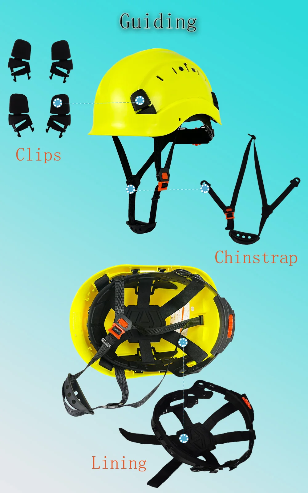 Darlingwell Replacement Of Parts Safety Helmet Hard Hat Fittings Lining Chin Strap Visor Goggles