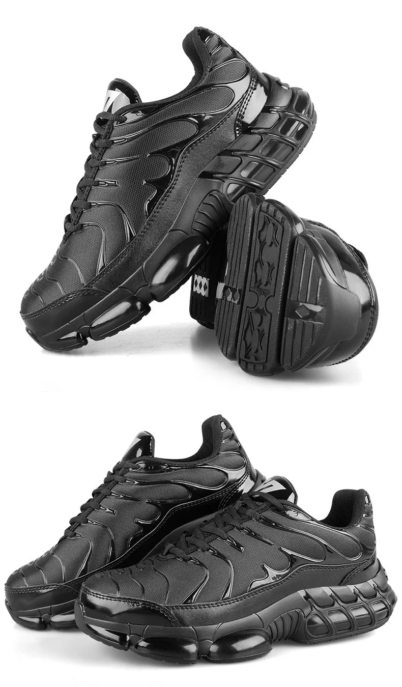 Men's New High-Top Knob Buckle Lightweight Breathable Anti-Smash Steel Head Anti-Stabbing Safety Protection Work Shoes