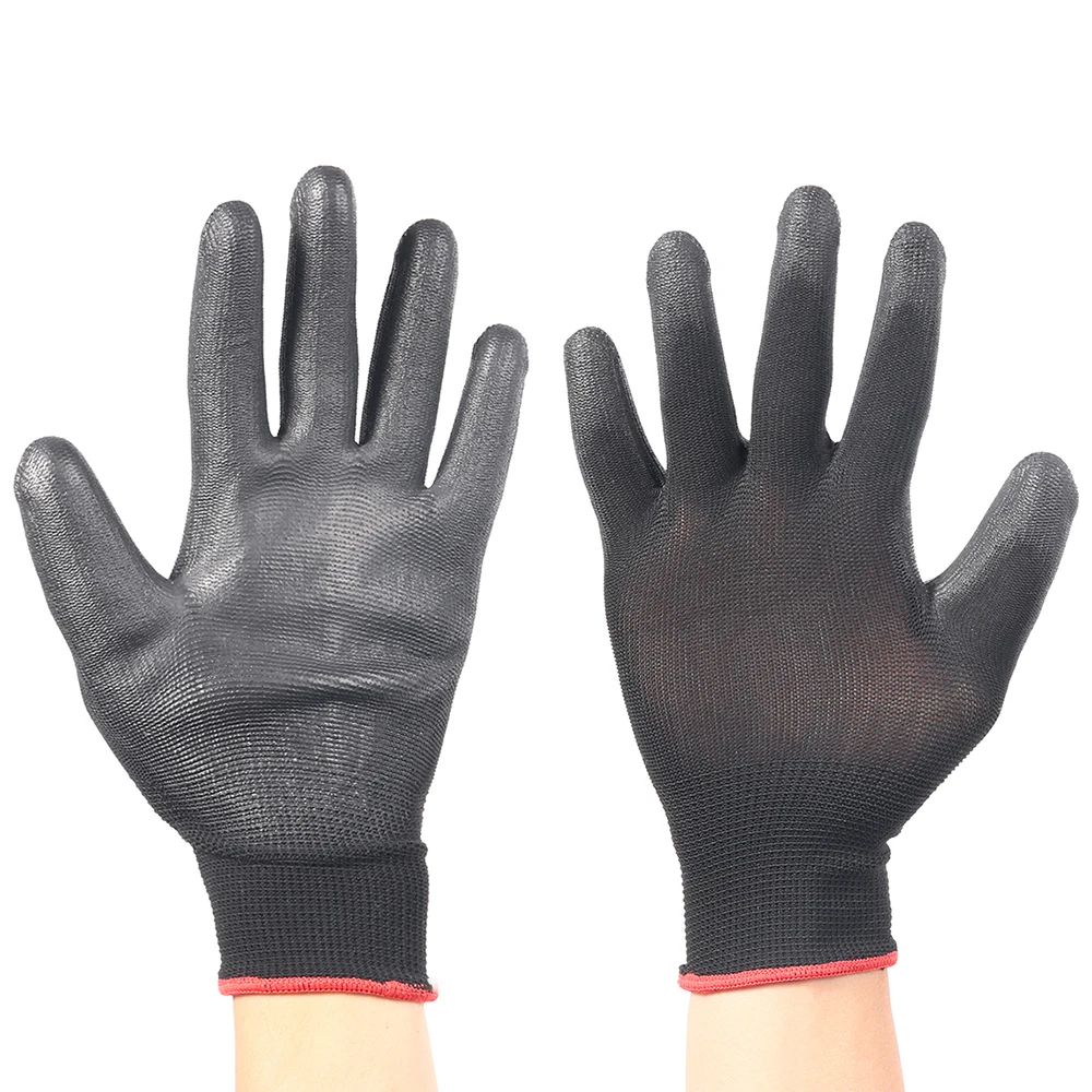 12 Pairs of Protective Work Gloves Wear-Resistant Non-Slip Anti-Static Gardening and Woodworking Machinery Safety Work Gloves