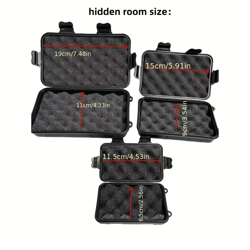 Magnetic Stash Box With Strong Magnet Weatherproof And Waterproof GPS Case