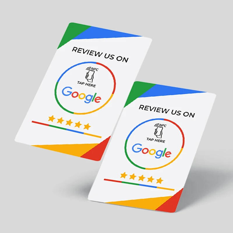 CR80 Plastic Programmable NFC Google Review NFC Card