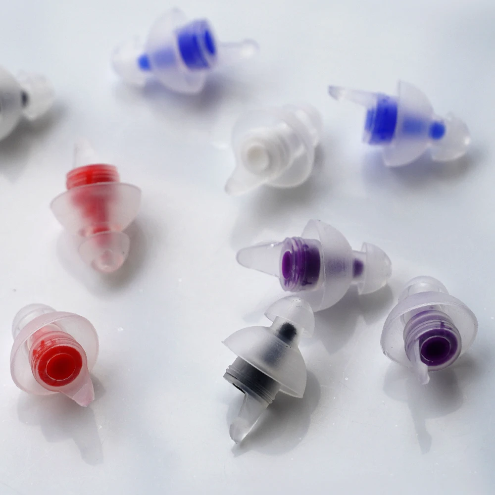 Reusable High Fidelity Concert Silicone Ear Plugs for Noise Cancelling Musicians Motorcycles Sleeping Work, Study, Swim