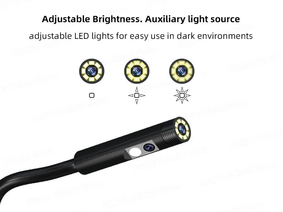 KERUI Dual Lens Industrial Endoscope Inspection Camera 4.3" LCD With Light HD 1080P IP67 Waterproof Borescope LED Sewer Car