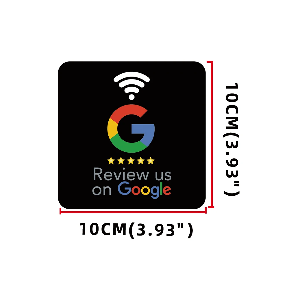 Big Review Us on Google Reviews 13.56MHz Programmable Waterproof NFC Tap Card NT/AG213 144bytes NFC-Enabled Google Reviews Cards