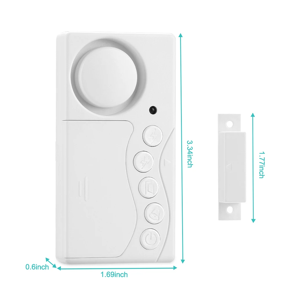 New Freezer Door Alarm with Delay 3/15/30/60 Seconds Adjustable Delay Refrigerator Alarm Wireless Door Open Ala