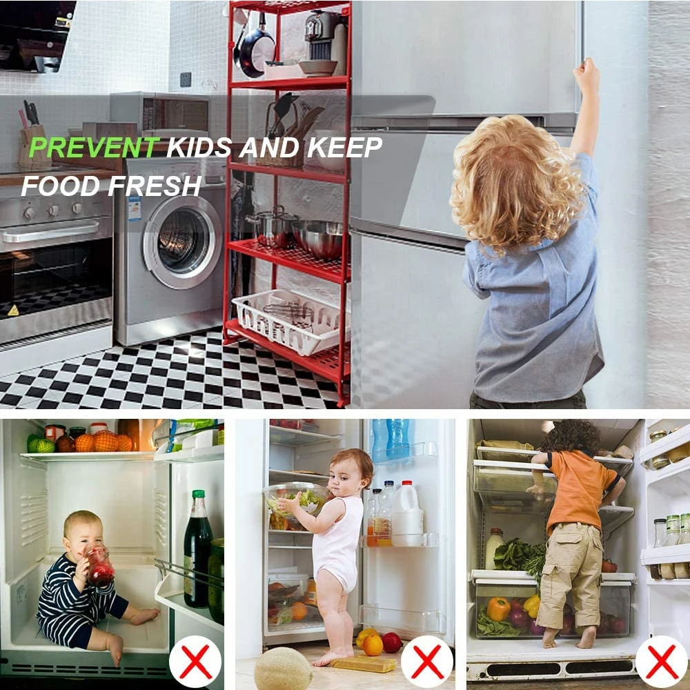 New Freezer Door Alarm with Delay 3/15/30/60 Seconds Adjustable Delay Refrigerator Alarm Wireless Door Open Ala
