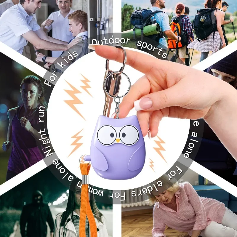 Personal Self Defense Alarm, Personal Keychain Alarm, 130db Self Defense Siren Safety Alarm For Women Girl