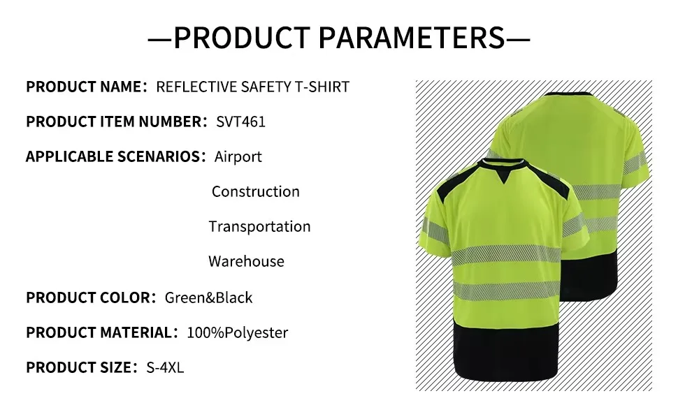 New Arrival Short Sleeve Safety T Shirt Orange High Visibility Reflective Shirt with Pockets Hi Vis Work Shirt